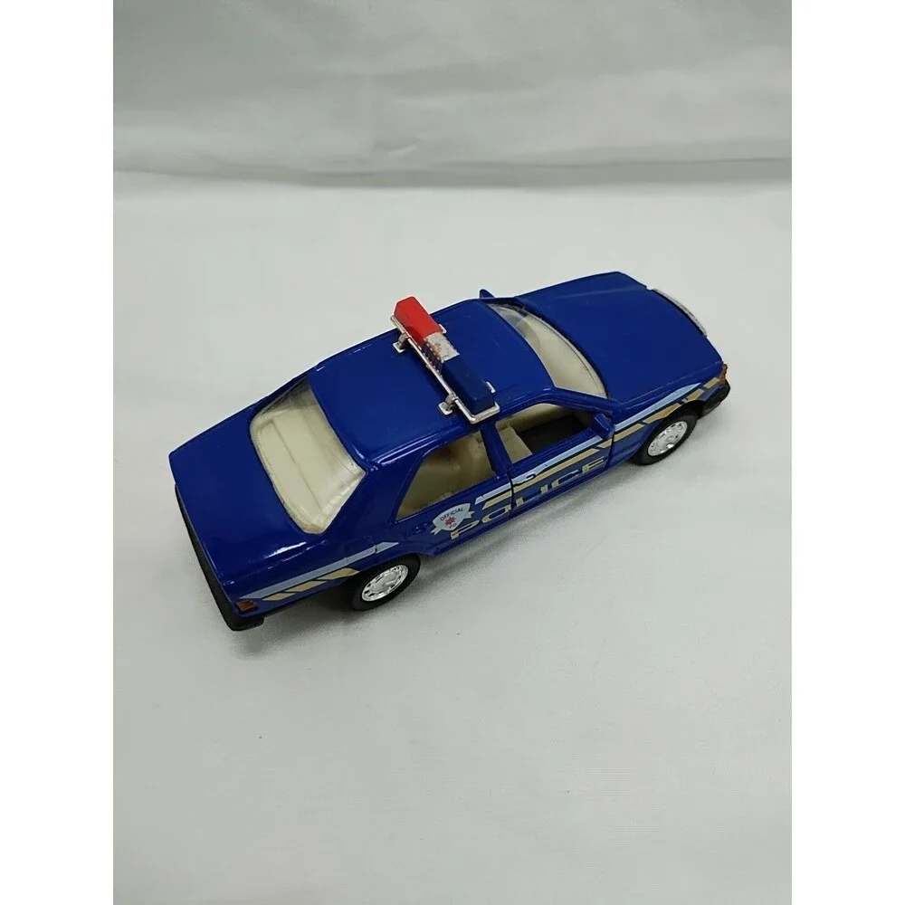 Vintage Blue State Police Official PD Diecast Car 4.5